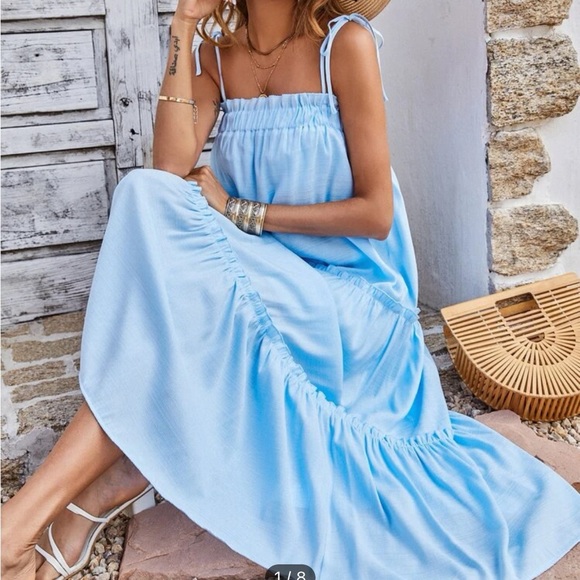 Blue maxi dress, size small - Picture 1 of 1